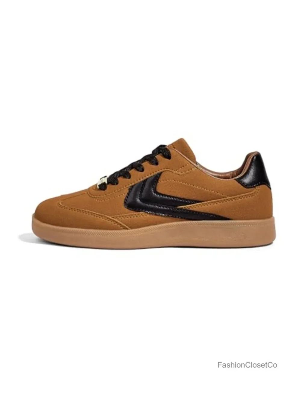 Retro Fashion Sneakers with Anti-Slip Gum Sole - PU Upper & Faux Nubuck